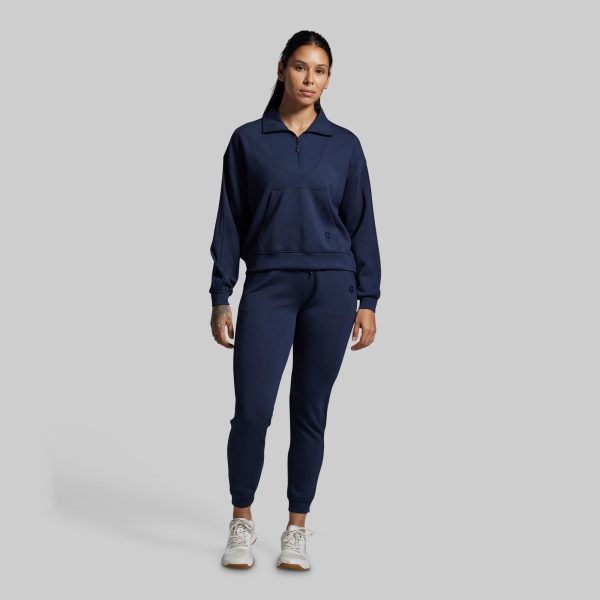Lounge Lux Quarter Zip Pullover (BP Navy)