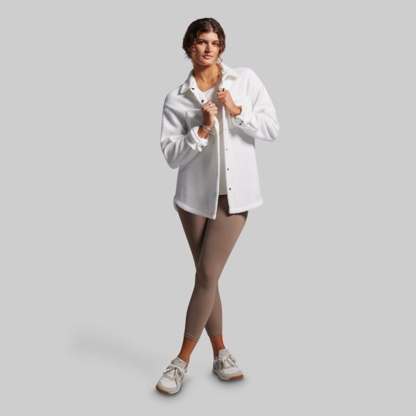 Between the Lines Fleece Jacket (Blanc)